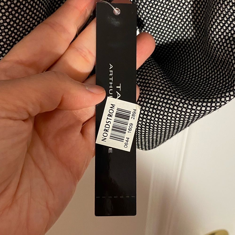 NWT Tahari ASL Cropped Swing Jacket Black White Micro Dot Size 2 - Picture 7 of 7